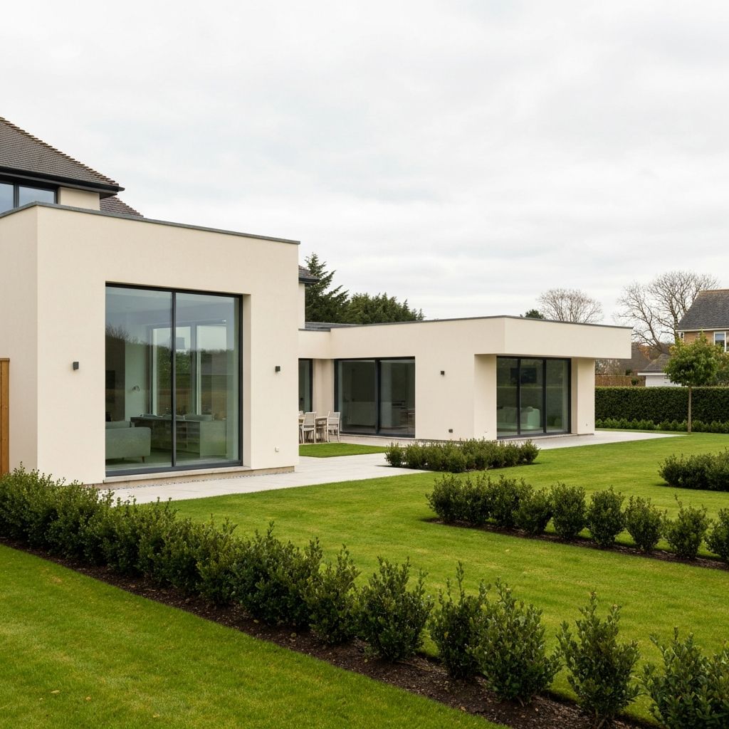 External rendering on residential property